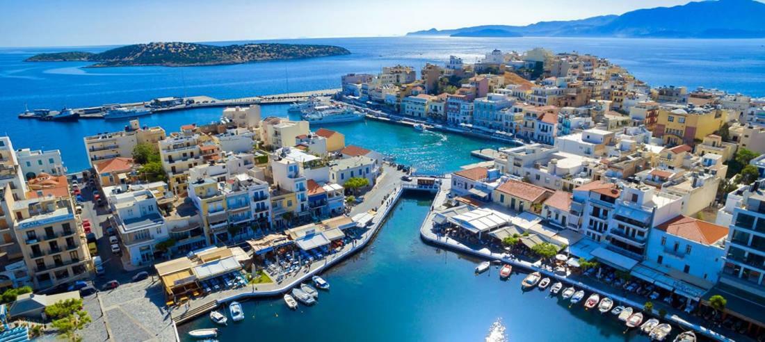 Stunning Seaview Town Apartment Agios Nikolaos Exterior foto