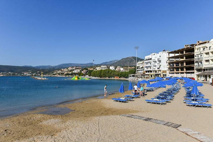 Stunning Seaview Town Apartment Agios Nikolaos Exterior foto